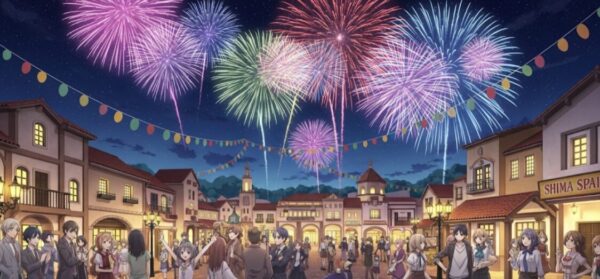 志摩スペイン村-花火2025-混雑